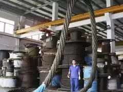 Wire rope sling double buckle two-end ring sling lifting tool plug-in wire rope pure manual 32 5mm