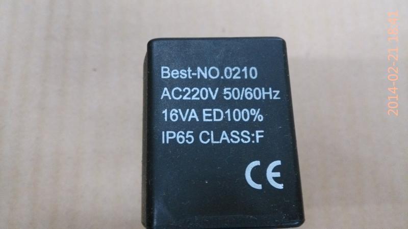 Original Fengshen Best-NO 0210 IP65 CLASS solenoid valve coil voltage 220V solenoid valve coil