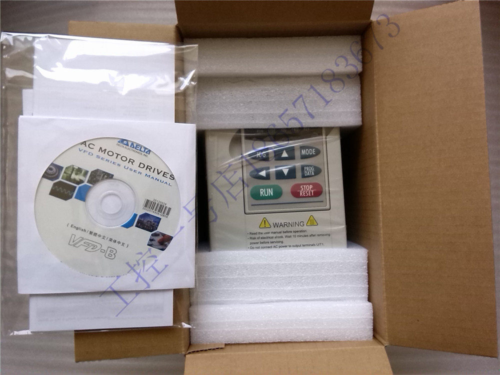 Original Taiwan Delta B series inverter VFD022B43B 380V 2 2KW new warranty 1 year spot