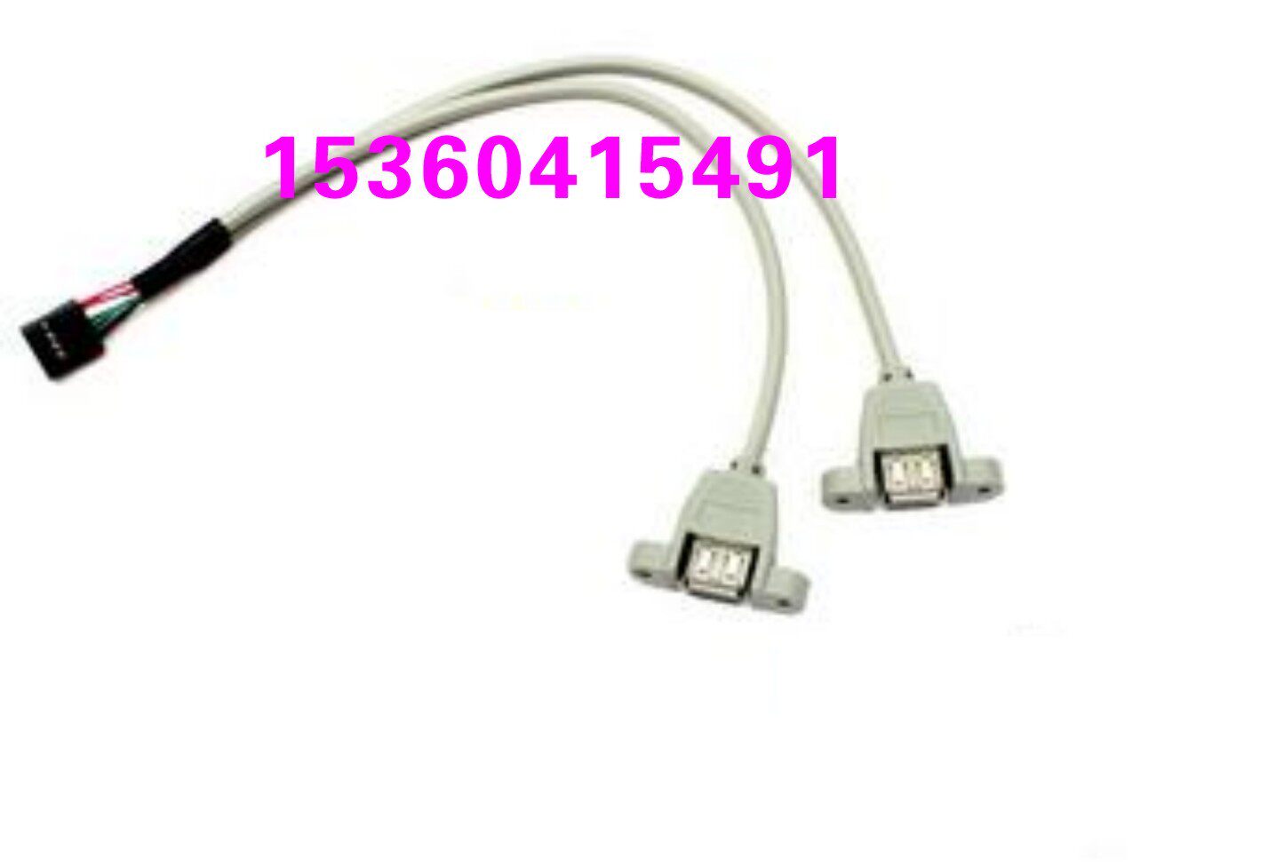 USB bezel line USB connector line USB expansion bezel 2-port USB bezel line without iron sheet