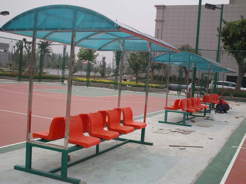 High-grade aluminum alloy football protective shed Football referee bench field protective shed