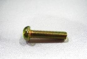 Plated white colour zinc semicircular head disc head cross machine screw bolt M2 * 16 18 18 25 25
