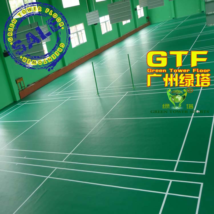 Badminton PVC Litchi table tennis gym PVC sports rubber floor mat sports
