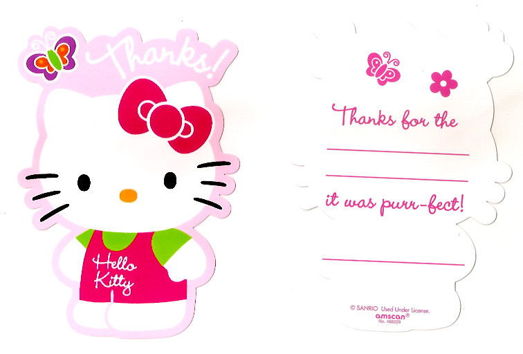 HELLO KITTY Card Special-shaped piece