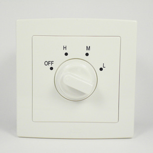 ABB derby series three-speed ventilator control switch 300W AL413 straight side