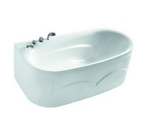 Meghahua MJ-1528SQ Acrylic Five Gold Pieces Full Dress Bath 