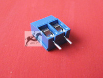 2PIN5 0mm terminal DIY terminal blue socket two-position screw screw into the terminal power signal Holder