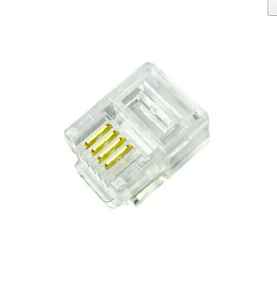 (High quality universal telephone crystal head) 4 core crystal head 6P4C crystal head RJ11 crystal head