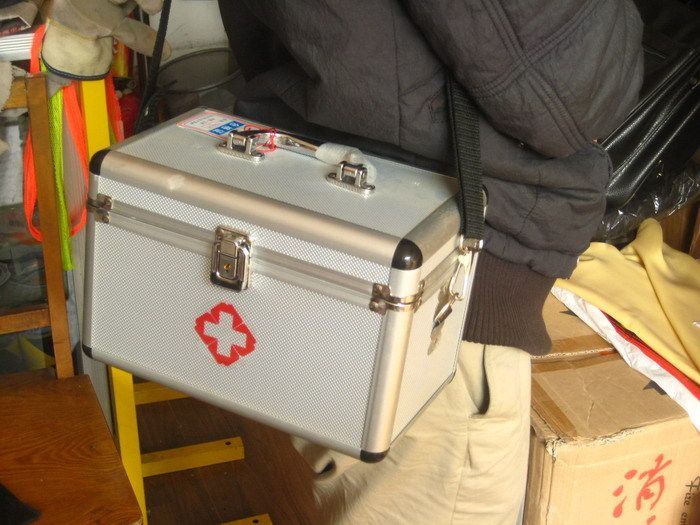 10 inch first aid kit inspection factory aluminum alloy medical box health care box first aid box family