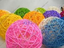 Window decoration dry branch color rattan ball ball round rattan ball diameter 12CM special shot