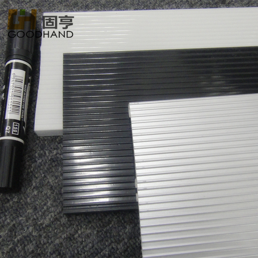 Blue Castle kitchen cabinet water barrier PVC wavy skirting board All plastic single layer floor footboard Plastic skirting board