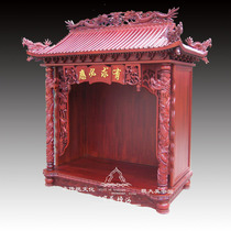 24-inch double dragon pillar roof Buddhist niche Buddhist niche and shrine roof Buddhist niche solid wood Buddhist niche shrine tablet standing cabinet