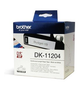 Brother original DK label ribbon sticker DK-11204 label paper 17mm*54mm 400 sheets