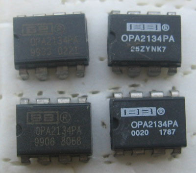 OPA2134 double op amp import disassembly classic motorcycle upgrade op AMP used by many famous machines