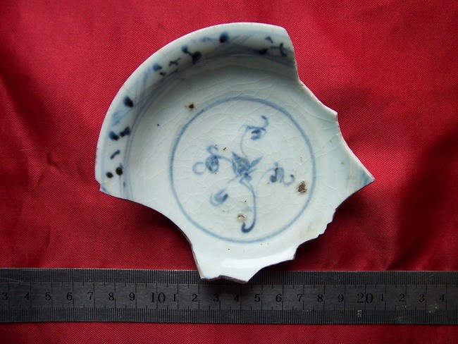 2035 Hongwu Lotus Porcelain Pieces of Porcelain Pieces