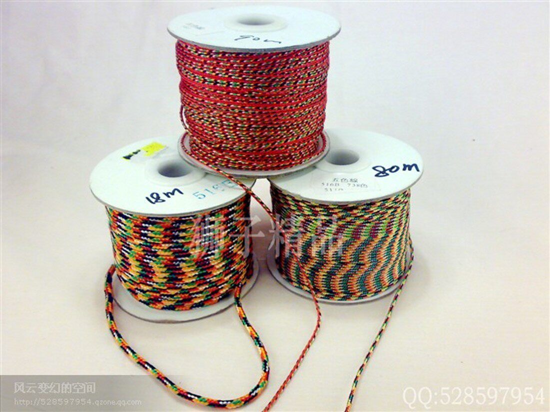 Special DIY Taiwan jade line five-color line five-color line 1 5mm -- 3mm