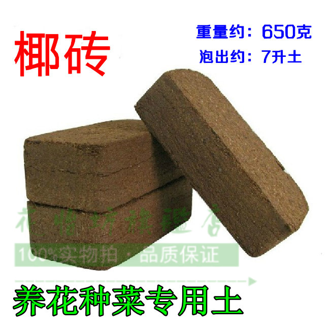 阳台蔬菜花卉植物种植专用椰砖椰糠种菜营养土 椰粉砖 椰土 包邮