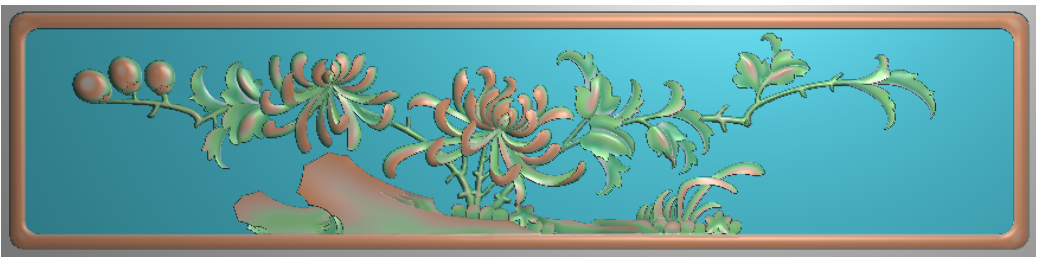 Meilan bamboo chrysanthemum paper towel box chrysanthemum computer fine engraving map relief map engraving grayscale design material file