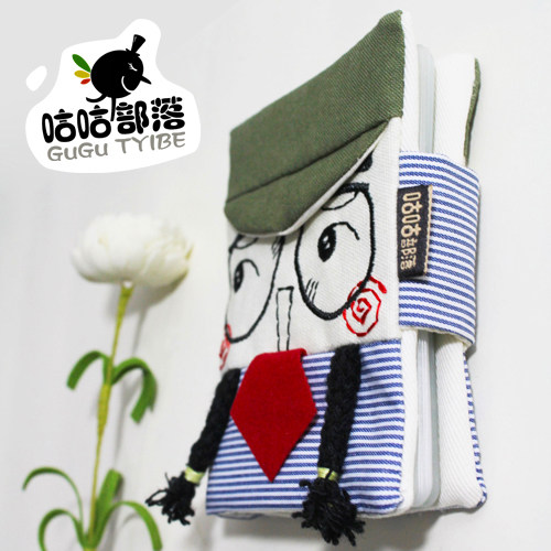 Small military hat cute expression card bag multi-card women's Korean version of cute bank card set literary Mori female card bag
