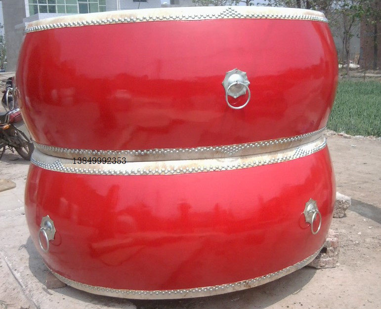 1 2 m large drum buffalo leather big drum Viale with great drum China red drum war drum hall drum drum