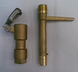 6 point brass quick water intake valve stem copper green water intakeer water intake valve key sprinkler garden DN20