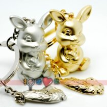 ★The Chinese zodiac rabbit year gold and silver zodiac rabbit couple key buttons (lettering)★a pair of prices 626627