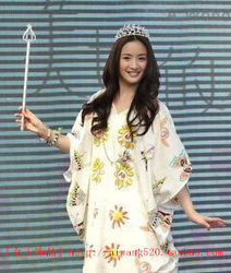 ຈັດສົ່ງຟຣີ {ເຄື່ອງປະດັບ Queen} ນຳເຂົ້າ rhinestone flower fairy beauty pageant scepter cane photo studio performance props