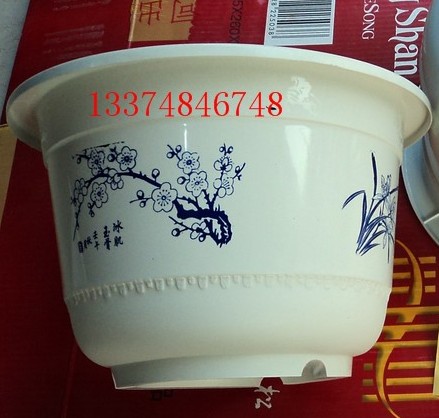 Batch large medium small size flower pot Plastic flower pot Flower pot diameter 13-42 cm Flower pot tray