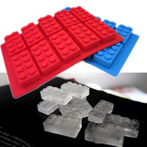 Creative silicone building block type ice grid creative colorful ice grid mold creative building block ice block