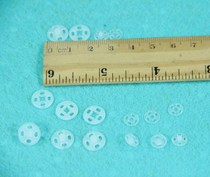 Handmade DIY material accessories Mini invisible button shirt concealed button by button 10 7MM translucent