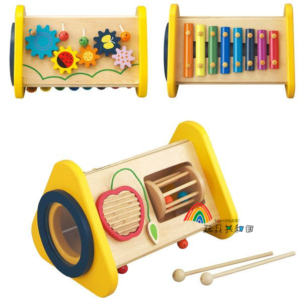 Japan ed inte multi-functional percussion children's toy set combination 3-in-1 music perception