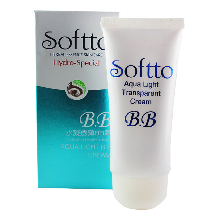 索芙特水凝透薄BB霜60g 裸妆粉底 隔离遮瑕 保湿控油 清爽不油腻