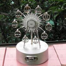 Imported Happy Ferris Wheel Music Box Small Silver Rotating Ferris Wheel Valentines Day Gift