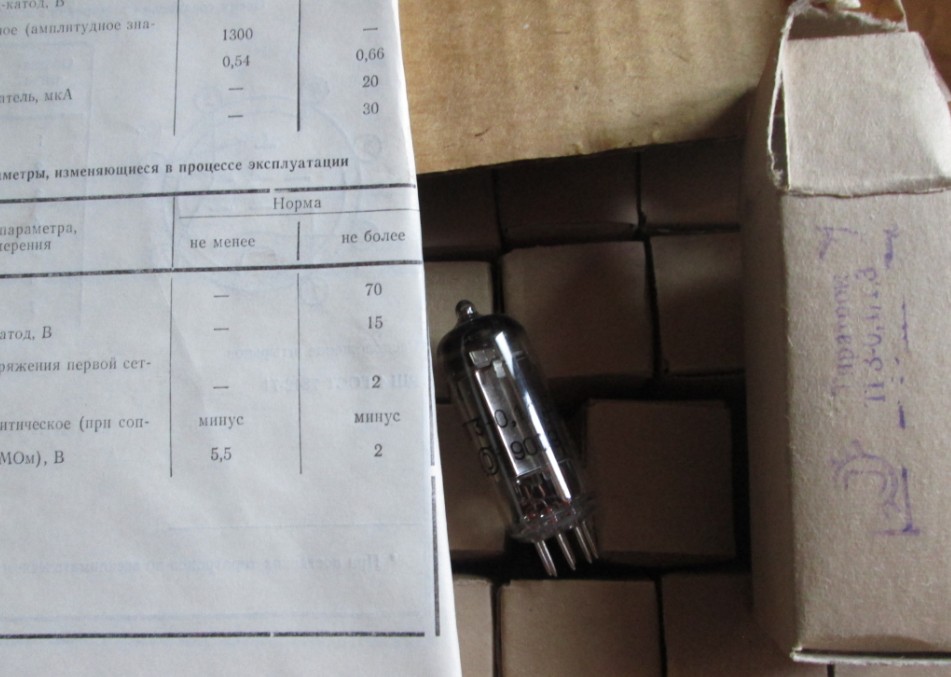 Soviet Union 0 1 1 3 new original box vacuum tube gorge 2D21