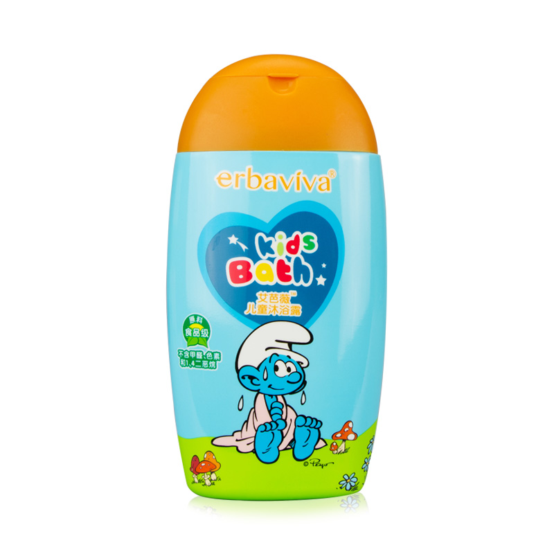 【天猫超市】erbaviva艾芭薇儿童沐浴露200ml 易冲洗水果味