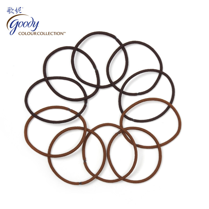 正品 美国Goody歌妮 柔韧不伤发 细发圈 皮筋 头绳 发绳 10根5221
