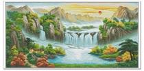 ●Hu Lili cross stitch ●DMC kit is booming with 3D 5D precision printed cloth