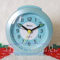 Walking time quasi-Hong Kong veteran Yashi ARTEX mute snooze light tick alarm clock pearlescent German movement