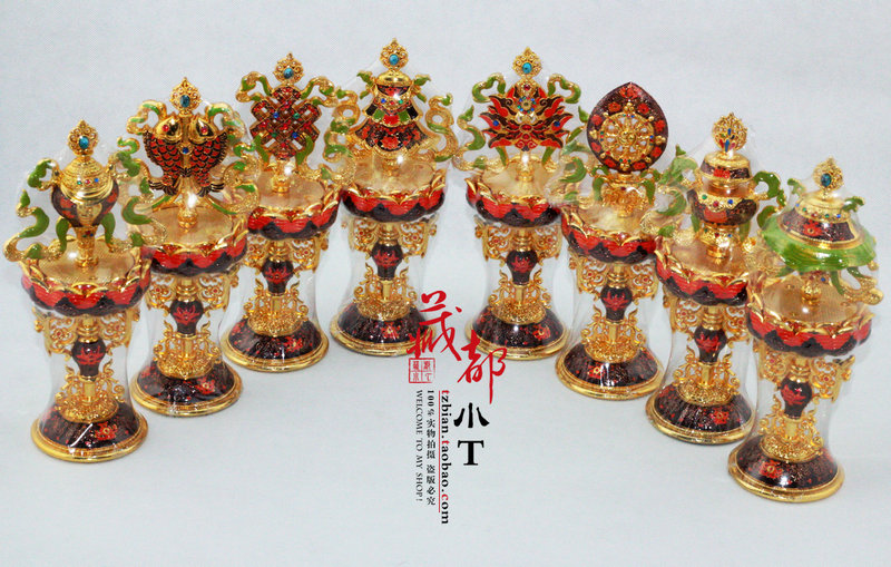 8-inch new curry of the new curry 22CM 8 auspicious eight treasures painted
