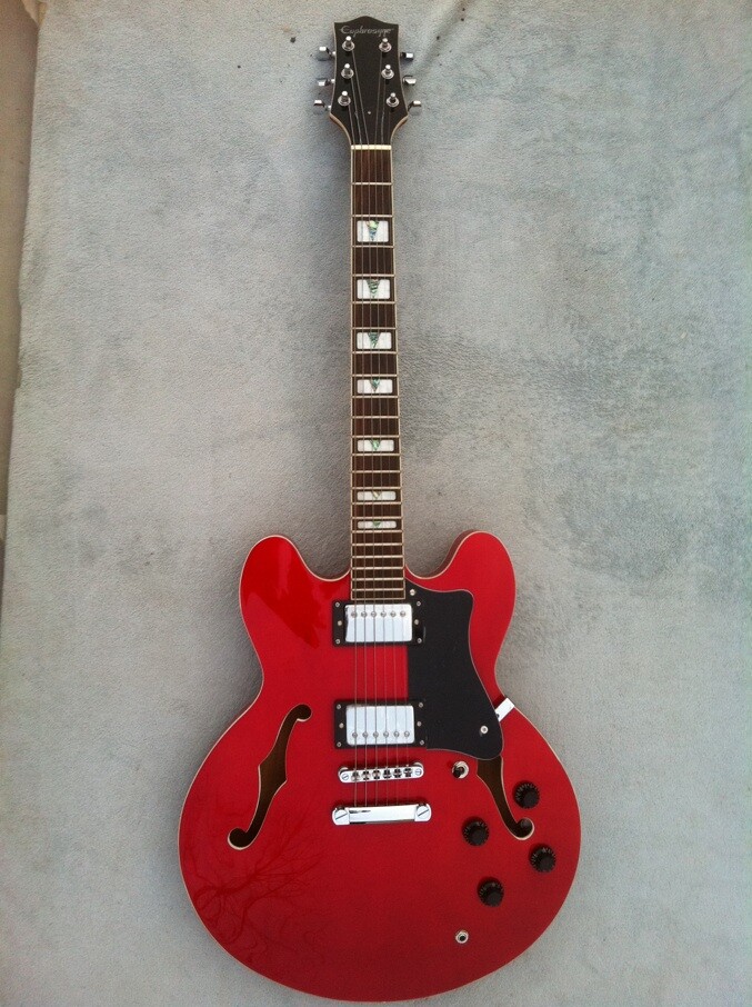 Huang Jiaju same guitar jazz electric guitar beginner entry small guitar factory direct sales