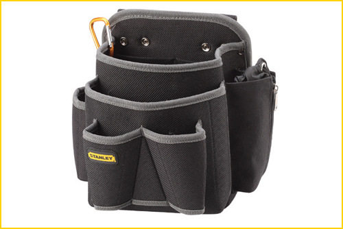 Stanley waterproof and durable five-pocket dual jack tool belt bag 96-254-23