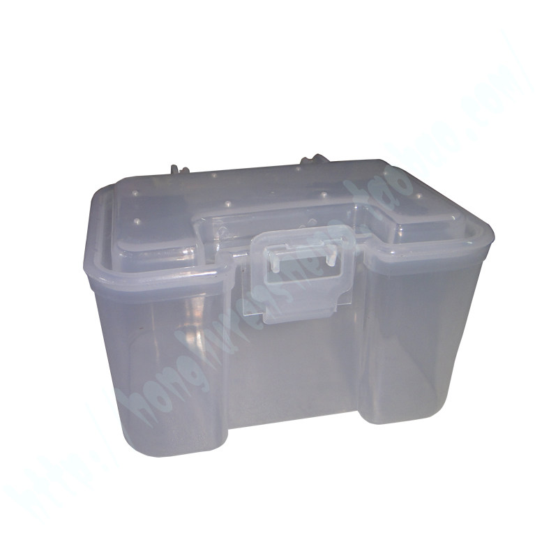 (Honghu Fishing Tackle) Earthworm Box Red Worm Box Small Accessories Transparent Plastic Box Accessories Box
