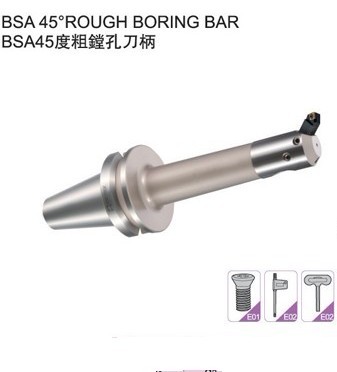 BSA45 degree coarse boring hole shank boring blind hole boring cutter BT50-BSA25-135 coarse boring hole shank obliquely inserted 45 °