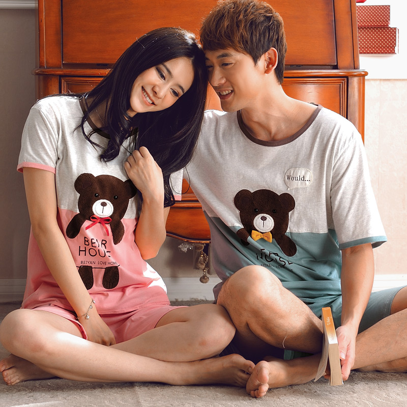 Pyjama mixte en Coton à manche courte - Ref 3005119 Image 1