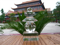 All Tate Heart Secret Whole Body Sheri Bao Yin Dharani Tower 8 8 × 17 5cm Crystal Pagoda