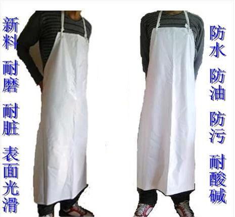 Labor security waterproof apron adult beef thickens household long acid-resistant and alkali oil and waterproof chef kitchen apron