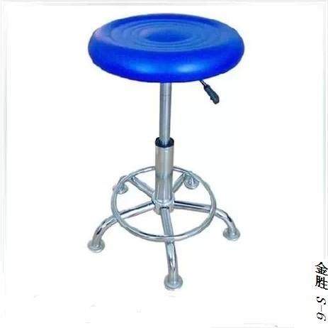 Experimental Bench Office Chair Bar Chair Antistatic Air Pressure Lifting Chair Backrest Pu Leather Stool Swivel Chair 
