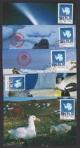 (Seal stamp stamp) Antarctic scenery limit film 10 sets-6447
