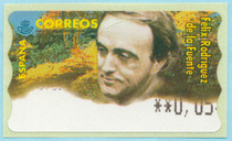 Spain 20# famous person automation electronic stamp Euro celebrity print shift variant