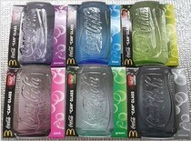 Super-priced McDonalds Coca-Cola Cup 2011 set of glasses 6 cans-shaped water cups